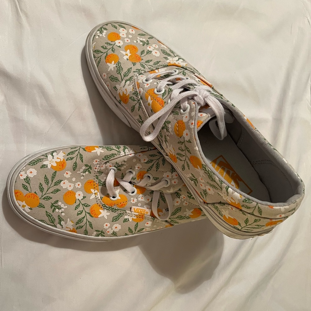 Vans Lace-Up Doheny Citrus Floral Sneaker Low Top Tennis Shoes Size